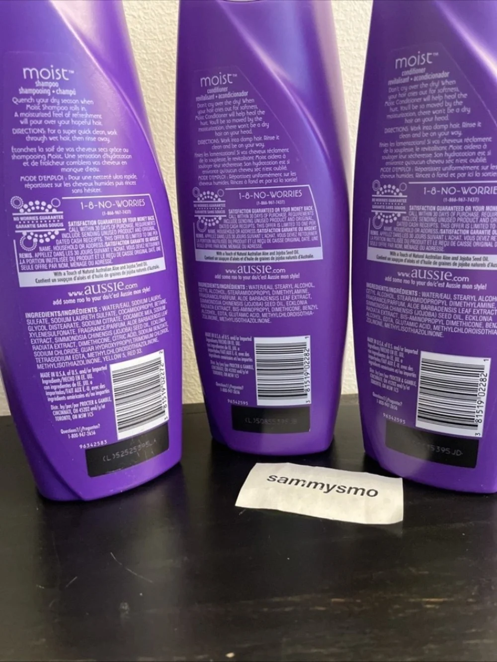 Aussie Moist Shampoo & conditioner 13.5 oz x3 Discontinued